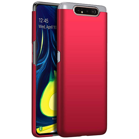 Coque Plastique Rigide Etui Housse Mat Z01 pour Samsung Galaxy A90 4G Rouge