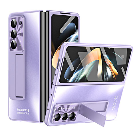 Coque Plastique Rigide Etui Housse Mat ZL1 pour Samsung Galaxy Z Fold5 5G Violet