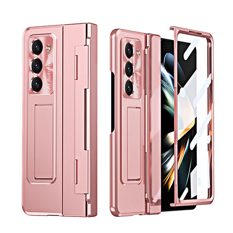 Coque Plastique Rigide Etui Housse Mat ZL3 pour Samsung Galaxy Z Fold5 5G Or Rose