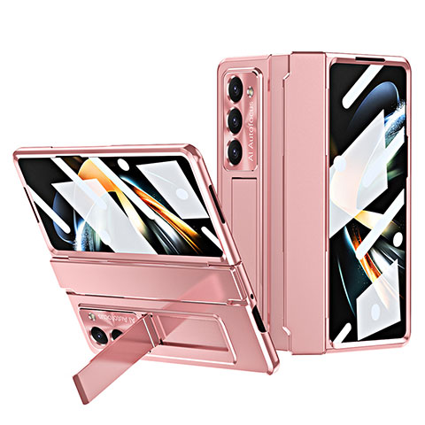 Coque Plastique Rigide Etui Housse Mat ZL7 pour Samsung Galaxy Z Fold5 5G Or Rose