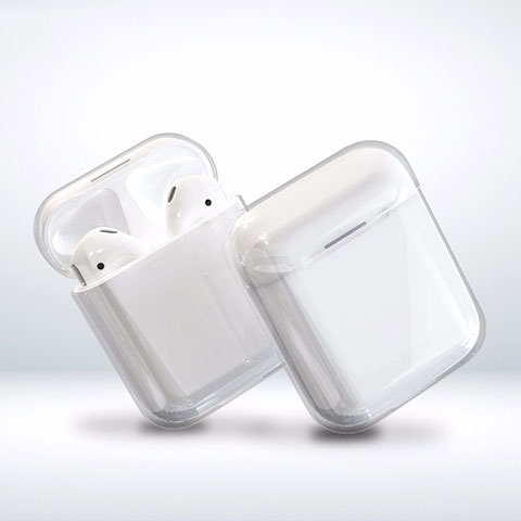 Coque Plastique Rigide Etui Housse pour Boitier de Charge de Airpods Mat Clair