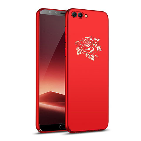 Coque Plastique Rigide Fleurs pour Huawei Nova 2S Rouge