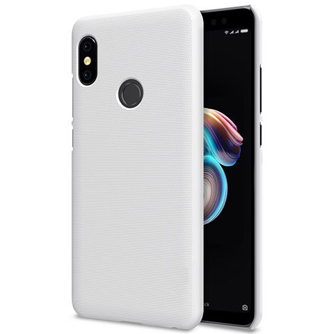 Coque Plastique Rigide Mailles Filet pour Xiaomi Redmi Note 5 AI Dual Camera Blanc