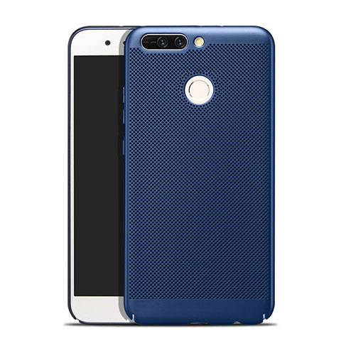 Coque Plastique Rigide Mailles Filet W01 pour Huawei Honor 8 Pro Bleu