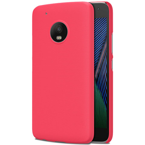 Coque Plastique Rigide Mat M01 pour Motorola Moto G5 Plus Rouge