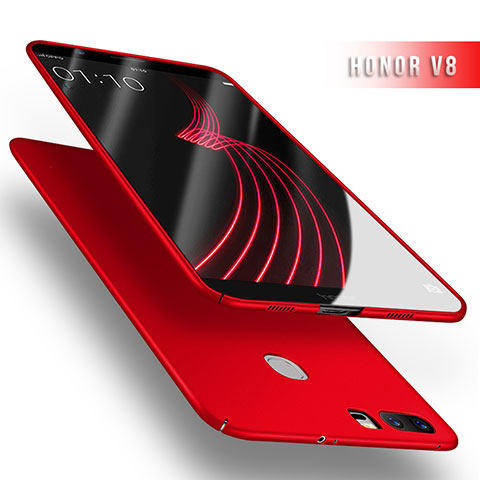 Coque Plastique Rigide Mat M03 pour Huawei Honor V8 Rouge