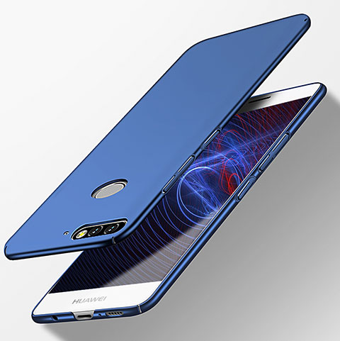 Coque Plastique Rigide Mat M04 pour Huawei Y7 (2018) Bleu