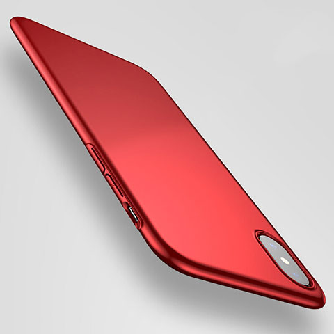 Coque Plastique Rigide Mat M06 pour Apple iPhone X Rouge