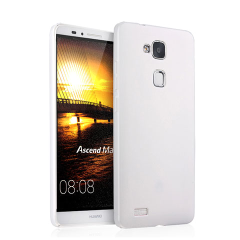 Coque Plastique Rigide Mat pour Huawei Mate 7 Blanc