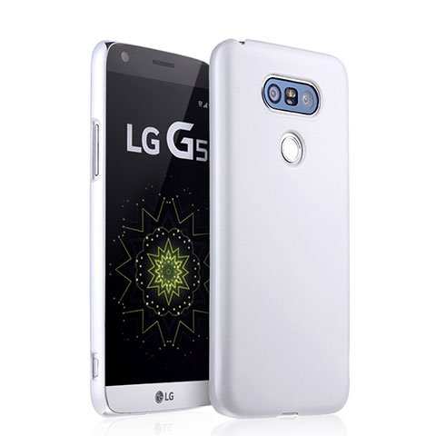 Coque Plastique Rigide Mat pour LG G5 Blanc