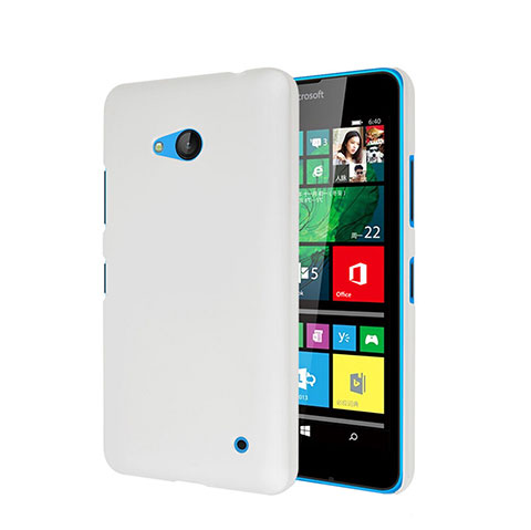 Coque Plastique Rigide Mat pour Microsoft Lumia 640 Blanc