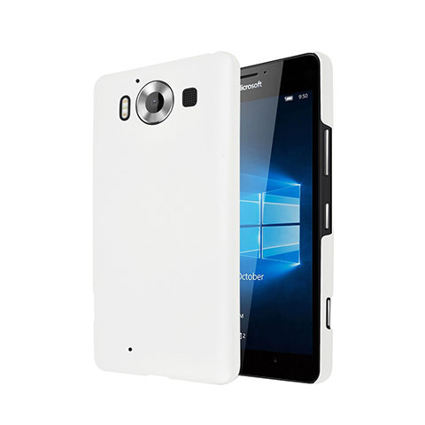 Coque Plastique Rigide Mat pour Microsoft Lumia 950 Blanc