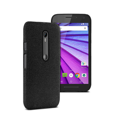 Coque Plastique Rigide Mat pour Motorola Moto G (3rd Gen) Noir