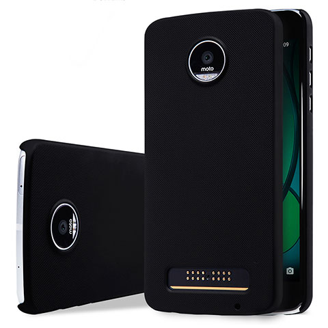 Coque Plastique Rigide Mat pour Motorola Moto Z Play Noir