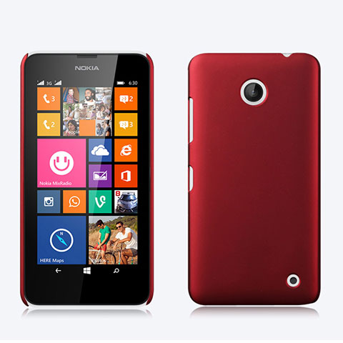 Coque Plastique Rigide Mat pour Nokia Lumia 635 Rouge