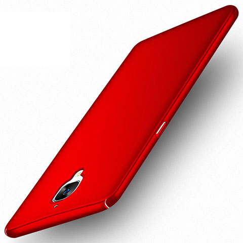 Coque Plastique Rigide Mat pour OnePlus 3 Rouge