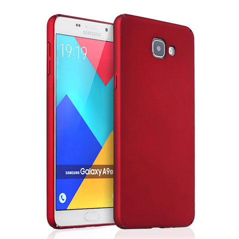 Coque Plastique Rigide Mat pour Samsung Galaxy A9 Pro (2016) SM-A9100 Rouge