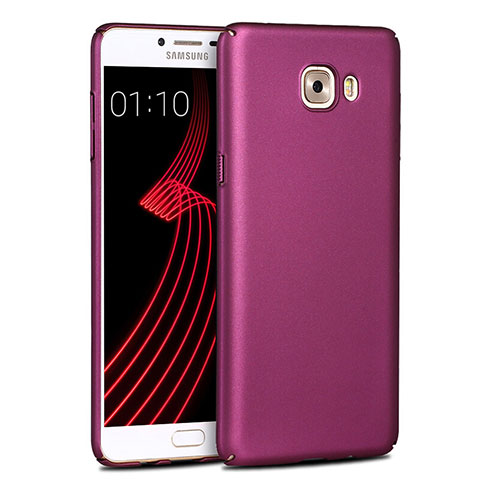 Coque Plastique Rigide Mat pour Samsung Galaxy C9 Pro C9000 Violet