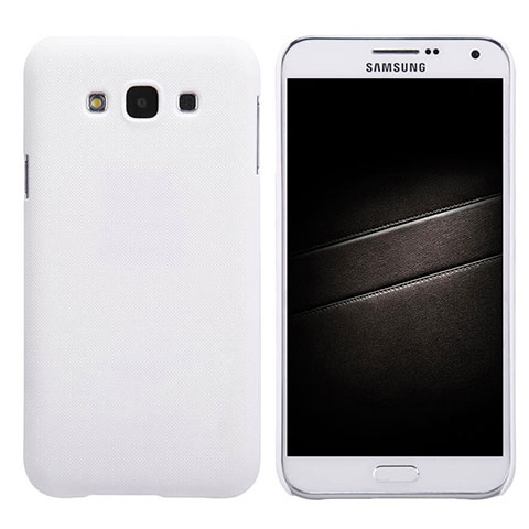 Coque Plastique Rigide Mat pour Samsung Galaxy E7 SM-E700 E7000 Blanc