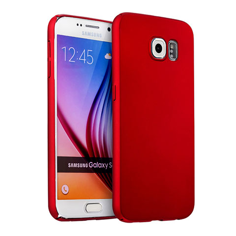 Coque Plastique Rigide Mat pour Samsung Galaxy S6 SM-G920 Rouge