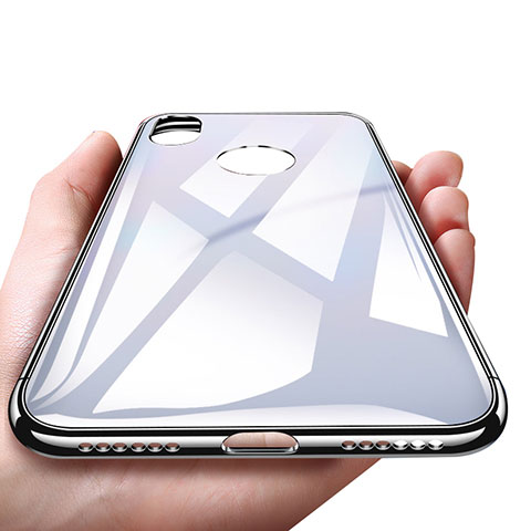 Coque Plastique Rigide Miroir pour Apple iPhone X Blanc