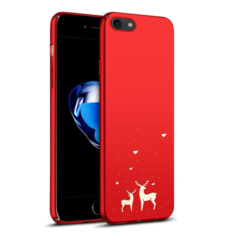 Coque Plastique Rigide Renne pour Apple iPhone 7 Rouge
