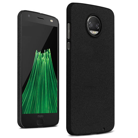 Coque Plastique Rigide Sables Mouvants pour Motorola Moto Z2 Force Noir