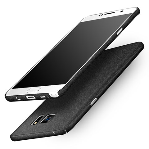 Coque Plastique Rigide Sables Mouvants pour Samsung Galaxy Note 5 N9200 N920 N920F Noir