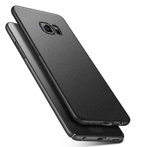 Coque Plastique Rigide Sables Mouvants Q01 pour Samsung Galaxy S6 Duos SM-G920F G9200 Noir