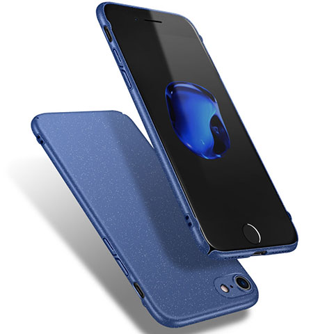 Coque Plastique Rigide Sables Mouvants Q02 pour Apple iPhone 8 Bleu