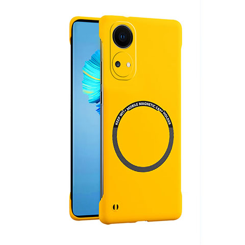 Coque Plastique Rigide Sans Cadre Etui Housse Mat avec Mag-Safe Magnetic Magnetique pour Huawei Honor X7 Jaune