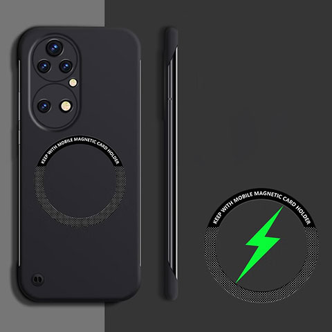 Coque Plastique Rigide Sans Cadre Etui Housse Mat avec Mag-Safe Magnetic Magnetique pour Huawei P50 Noir