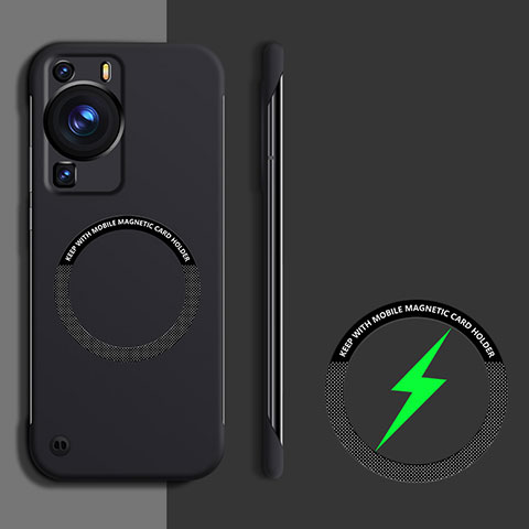 Coque Plastique Rigide Sans Cadre Etui Housse Mat avec Mag-Safe Magnetic Magnetique pour Huawei P60 Pro Noir