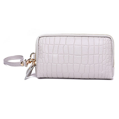 Coque Pochette Cuir Universel K09 Blanc