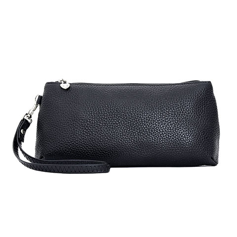 Coque Pochette Cuir Universel K12 Noir