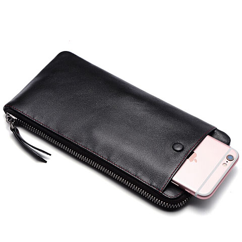 Coque Pochette Cuir Universel K17 Noir