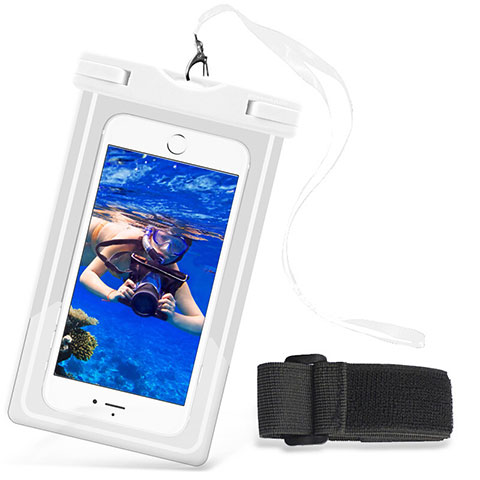 Coque Pochette Etanche Waterproof Universel W03 Blanc