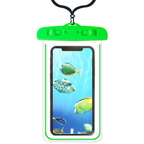 Coque Pochette Etanche Waterproof Universel W08 Vert