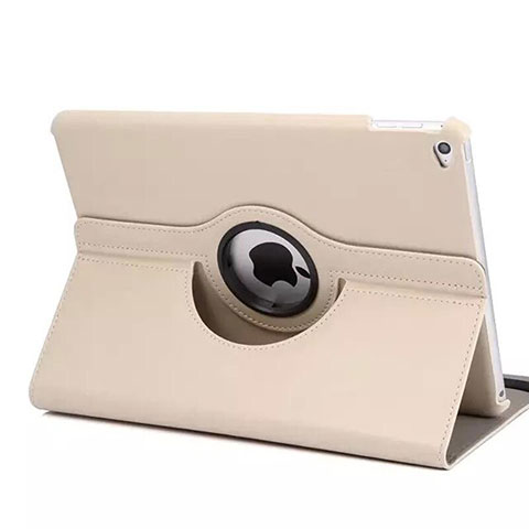 Coque Portefeuille Cuir Rotatif pour Apple iPad Mini 4 Or Rose