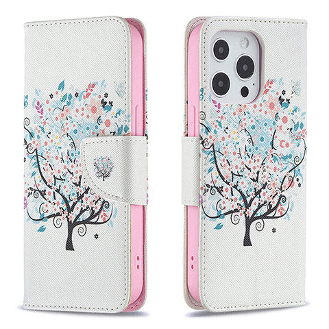 Coque Portefeuille Fleurs Livre Cuir Etui Clapet Z02 pour Apple iPhone 14 Pro Max Mixte