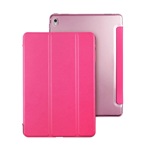 Coque Portefeuille Flip Cuir pour Apple iPad Pro 9.7 Rose Rouge