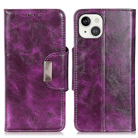 Coque Portefeuille Livre Cuir Etui Clapet A01 pour Apple iPhone 13 Violet