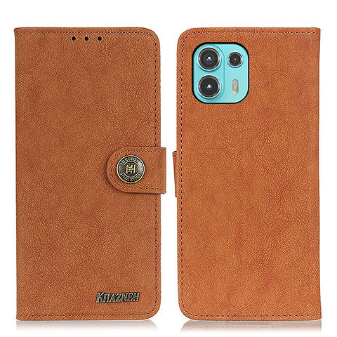 Coque Portefeuille Livre Cuir Etui Clapet A01D pour Motorola Moto Edge 20 Lite 5G Marron