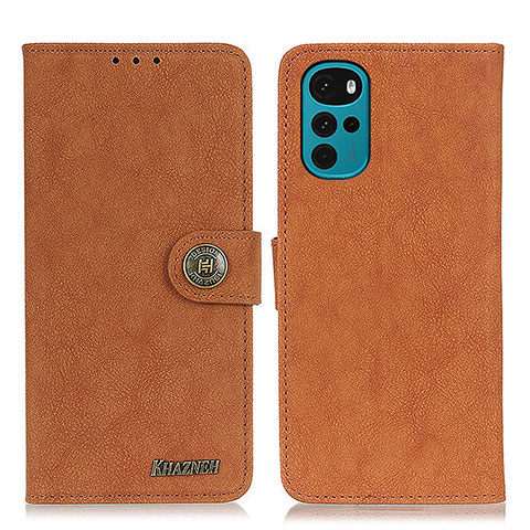 Coque Portefeuille Livre Cuir Etui Clapet A01D pour Motorola Moto G22 Marron