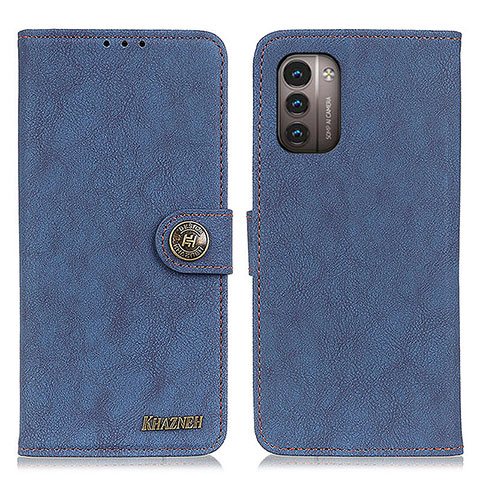 Coque Portefeuille Livre Cuir Etui Clapet A01D pour Nokia G11 Bleu