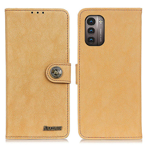 Coque Portefeuille Livre Cuir Etui Clapet A01D pour Nokia G21 Or