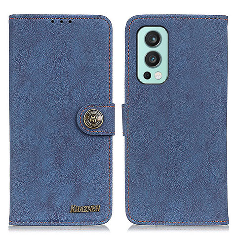 Coque Portefeuille Livre Cuir Etui Clapet A01D pour OnePlus Nord 2 5G Bleu