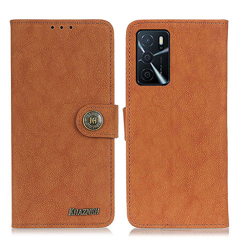 Coque Portefeuille Livre Cuir Etui Clapet A01D pour Oppo A16s Marron