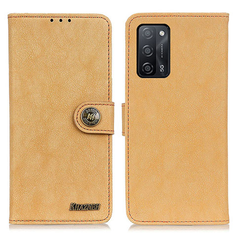 Coque Portefeuille Livre Cuir Etui Clapet A01D pour Oppo A55 5G Or