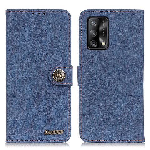 Coque Portefeuille Livre Cuir Etui Clapet A01D pour Oppo F19s Bleu